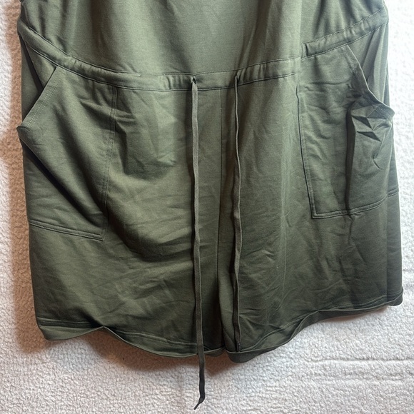 NWT BloomChic Womens Olive Green Drawstring Overall Romper Pockets PLUS SIZE 26 - Picture 5 of 14